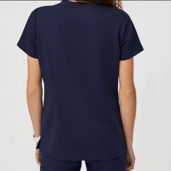 FIGS Casma Scrub Top in Navy Blue Size Extra Small - Picture 2 of 4